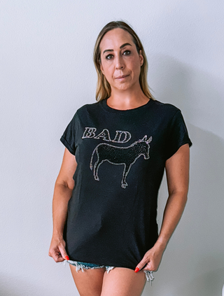 Black Sparkle Bad A$$ T-Shirt