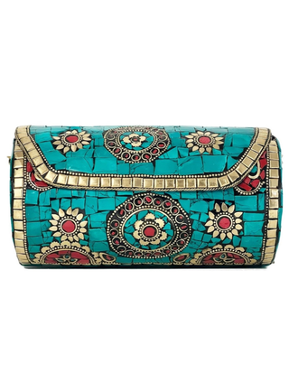 Ami Mosaic Clutch with Chain Strap (available in 3 colors)