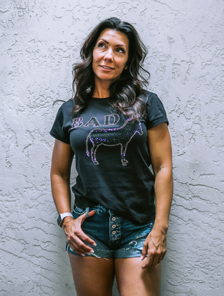 Black Sparkle Bad A$$ T-Shirt