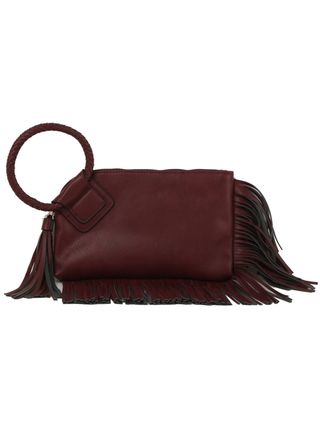 Tammy Faux Leather Fringe Wristlet