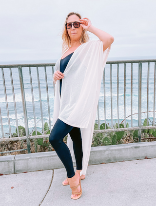 Natural Maxi Knit Kimono