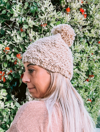ON SALE - Pompom Knitted Beanie