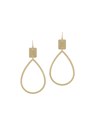 Square with Teardrop Earrings
