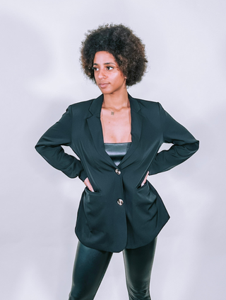 Black Single-Breasted Blazer
