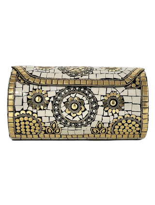 Ami Mosaic Clutch with Chain Strap (available in 3 colors)