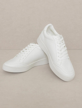 White Stitch Sneakers