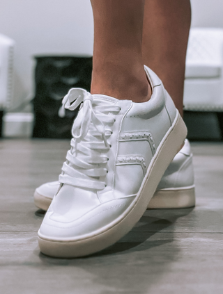 White Stitch Sneakers