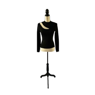 Black Cutout Sweater