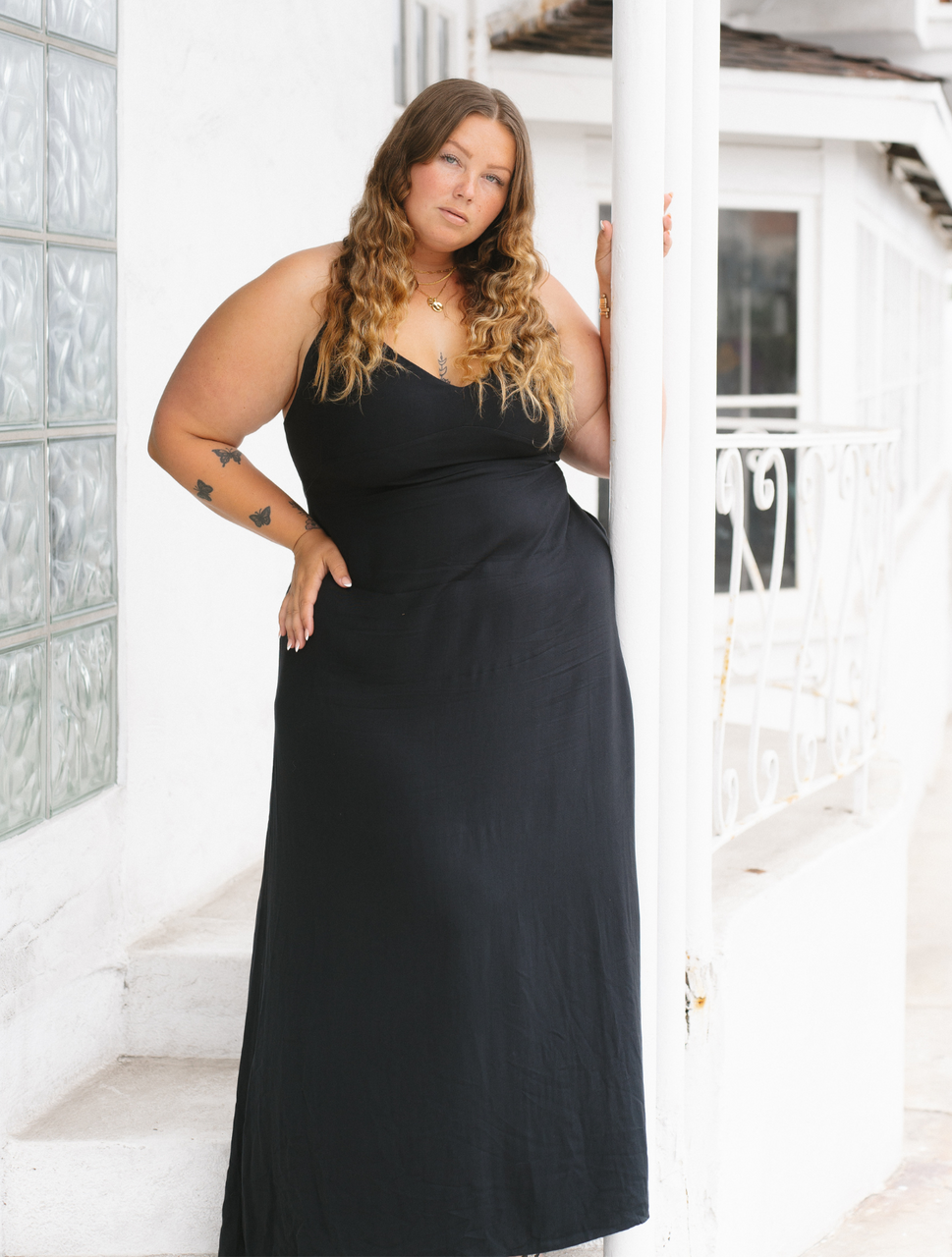 sustainable maxi dress Bliss Flow Maxi Dress - Khaki Green