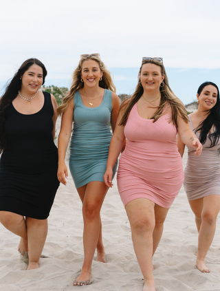GOUJĒBĒ The Alyssa Sustainable Bodycon Racer Tank Dress