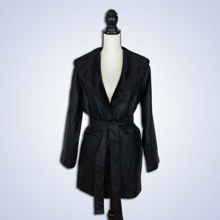 ON SALE- Black Sherpa Coat