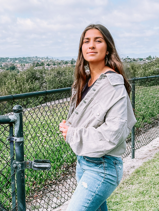 Stone Corduroy Cropped Jacket