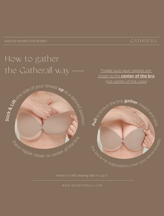 Gatherall Reusable Strapless Adhesive Silicone Bra