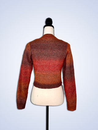 ON SALE- Wine Cropped Tank and Sweater Set