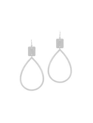 Square with Teardrop Earrings