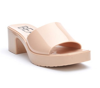 The Wade  Nude Platform Slide Sandal